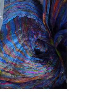 Sari residuos de seda en colores teñidos personalizados para spinners, tejedores, tiendas de hilo y fibra, artesanos, acolchados, - Product Image 1