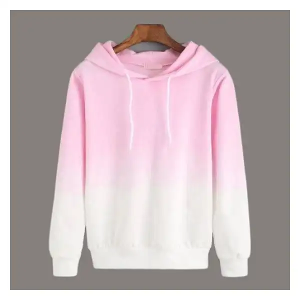 Hot Selling Product Girl's Sweatshirt in Pink and white Shade Colour Girls Hooded Sweatshirt Manufacturer from India