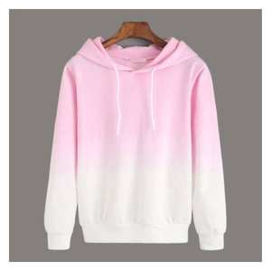 Hot Selling <b>Men</b> Plus Size Anti-Wrinkle Fleece Lined Hooded Sweatshirt <b>Pink</b> White Shade Solid Pattern Design Winter Manufactured - Product Image 1
