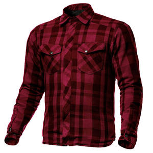 Meilleur vélo d'hiver pour hommes chemise en flanelle tissu teint en fil durable avec protection principale protecteurs amovibles souples respirants - Product Image 1