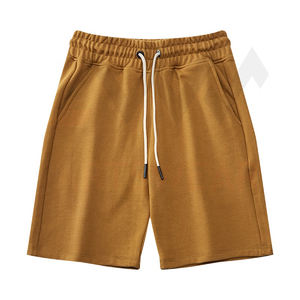Short homme 100% coton, uni teint, haute qualité, vente en gros, logo personnalisé, décontracté, gym, été, 2022 - Product Image 4