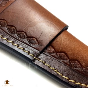 Hot Selling Factory Handmade Rich Grain Leather Sheath for Fix Blade Knives - Product Image 2