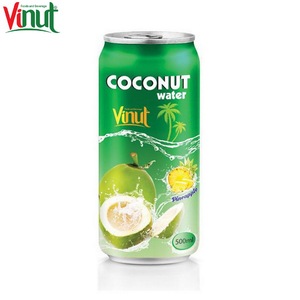 Échantillon gratuit boîte de 500ml d'eau de coco avec ananas sans sucre/faible en gras/naturel 100% - Product Image 1