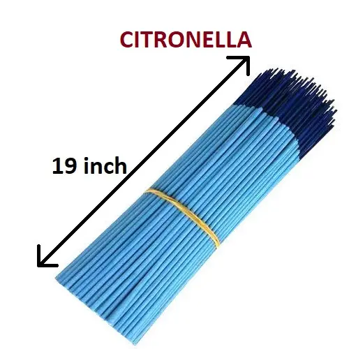 19 inch Incense Sticks Natural Citronella Incense Sticks Wholesale Supply from Best Brand ( Blue )