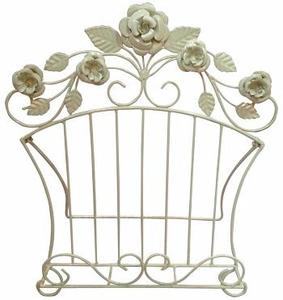 Présentoir en métal décoratif de cuisine de support de livre de cuisine de fer forgé vintage fait à la main pour le stockage d'ustensiles de cuisine - Product Image 3