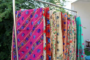 Handmade Soft Phulkari <b>Dupatta</b> Embroidery Vintage Heavy <b>Dupatta</b> - Product Image 3
