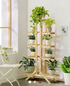 حامل نباتات ورف زهور خشبي للحدائق المنزلية الداخلية والخارجية للبيع بالجملة - Product Image 4