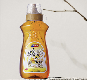 Plastic honey bottle 500g800g1000g with pointed mouth honey jar pet food grade bottle