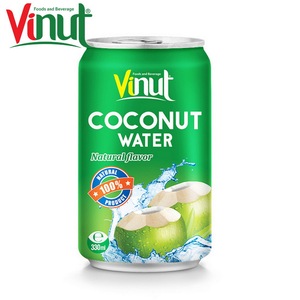 Agua de Coco Natural Baja en Carbohidratos, Recién Exprimida, en Lata de 330 ml, OEM, ODM, Marca Privada, Exportación Mundial, Fabricante de Bebidas - Product Image 1