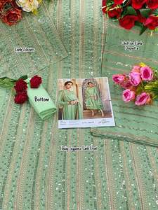 ชุดคุर्ติแบบปากีสถานทรงตรงยาว พร้อมกางเกงพลาโซและผ้าคลุมไหล่สำหรับผู้หญิง - Product Image 5