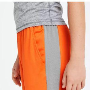Pantalones cortos de baloncesto naranja con tira para hombre/niño al por mayor - Product Image 4