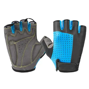 Cycling Riding Gloves For Cycling Breathable Reflect Light Half Finger polyester Gloves For Men/Women