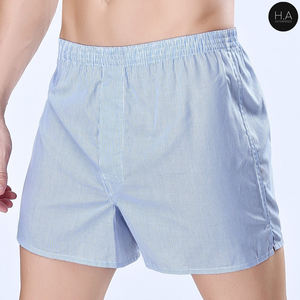 Boxers pour hommes de haute qualité, lot de 4, en coton tissé 100%, à carreaux, style années 50, sous-vêtements amples et respirants - Product Image 5