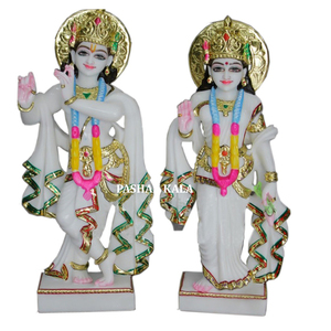 Radha Krishna Statue from Makrana Marble - Product Image 1