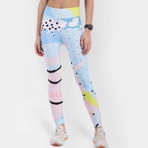 Custom Printed <b>Pattern</b> Women Mid Waist Active Yoga Workout Athletic Pant Ladies Gym Fitness Running Knee Length Sports <b>Leggings</b> - Product Image 1