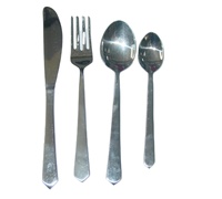 Ensemble de couverts de luxe, design moderne et tendance en acier inoxydable pour hôtels, restaurants, couverts de table pour la maison
