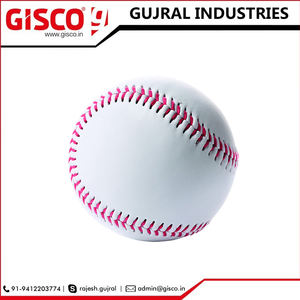 Pelota de softball de fabricante indio con superficie de cuero y relleno de goma a precio mayorista - Product Image 3