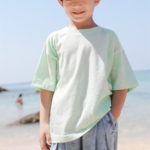 <span class=keywords><strong>T</strong></span>-<span class=keywords><strong>shirt</strong></span> a mezza manica per bambini 100% a girocollo di cotone <span class=keywords><strong>t</strong></span>-<span class=keywords><strong>shirt</strong></span> sublimata alta con Logo personalizzato Tie Dye Pattern - Product Image 2