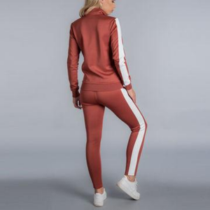 Conjunto de chándal con cremallera para mujer de diseñador 2024 bordado personalizado transpirable de talla grande XL 100% algodón ventaja directa de fábrica invierno - Product Image 4