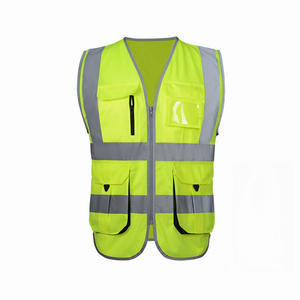2025 Chaleco de seguridad de construcción de alta visibilidad Ropa holgada de poliéster con chaqueta reflectante a prueba de agua Soporte de logotipo personalizado - Product Image 5