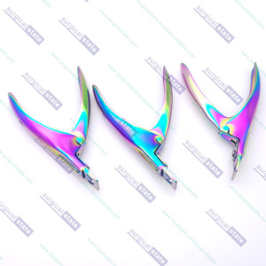 Cortador profesional de puntas de uñas de acero inoxidable de Premium Rainbow Color cortadores de puntas de uñas artificiales dedos de los pies y dedos para adultos - Product Image 5