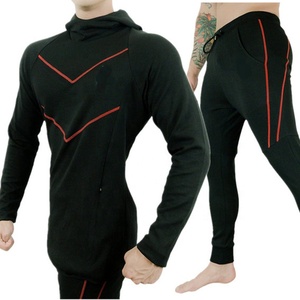 Ropa Deportiva Atlética para Hombre, Corte Regular, 100% Algodón, Personalizable, Conjuntos Deportivos, Pantalones Deportivos, Sudaderas con Capucha, Pantalones para Correr, Transpirables - Product Image 2