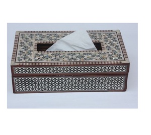 Fundas de papel tisú con incrustaciones de hueso, caja de soporte para servilletas de papel, para sala de estar, cocina, hoteles y restaurantes, de alta calidad, en venta - Product Image 1