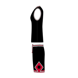 Uniforme de basket-ball personnalisé pour femmes en couleur noire Ensembles de maillots de basket-ball personnalisés pour équipe fabriqués au Pakistan - Product Image 3