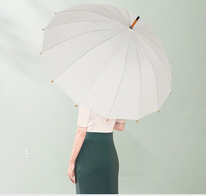 Vintage En Bois Poignée En Forme De Parapluie 16 Os Pluie <span class=keywords><strong>Solide</strong></span> Coupe-Vent Grand Parapluie Hommes Femmes Cadeau <span class=keywords><strong>Parasol</strong></span> - Product Image 6
