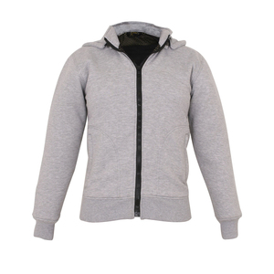 Sweat à capuche de motard à col haut en aramide approuvé CE, avec poches kangourou, meilleure tenue européenne, Protection Prime - Product Image 5