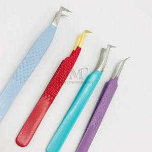 Pince à épiler à 90 degrés pour extension de cils Pince à épiler à pointe en acier inoxydable Durable - Product Image 6