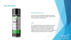 Aceite en Aerosol para Armas DVX Efficient de 220 ml - Etiquetado Privado Disponible - Product Image 2
