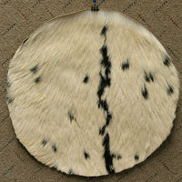 Good Quality 4" 6" 8" 10" Hand Percussion Wood Shell Handmade Goat Skin Drum Heads 22" Custom Logo