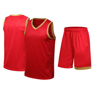 Maillot de basket-ball de haute qualité pour hommes, uniforme de basket-ball d'entraînement, short à Double poche personnalisé, combinaison de sport - Product Image 3