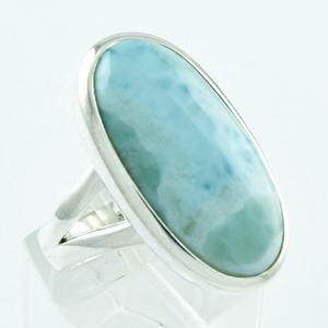 Atractivo piedra Larimar 925 hecho a mano, anillo de plata esterlina mayorista India - Product Image 1
