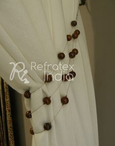 Magnifique embrasses de rideaux perlés en vrac de l'inde par réfractex inde, décoration faite à la main, embrasses de perles - Product Image 1