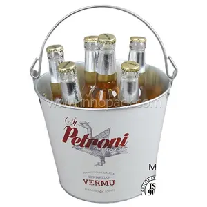 Оптовая продажа, круглая металлическая коробка для охлаждения льда corona для упаковки пива