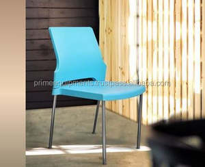 Chaises d'acier en métal de détente de restaurant de cafétéria sans main - Product Image 3