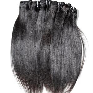 Extensions de cheveux Remy ondulés indiens vierges véritables, tissage de cheveux naturels du temple sud avec extrémités simples et doubles dessinées - Product Image 1