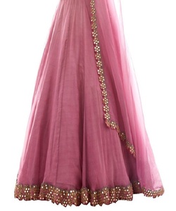 Designer coloré brodé travail manuel Lehenga Choli avec chemisier prix de gros le plus bas marché textile vêtements ethniques vêtements - Product Image 3