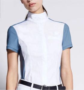 Las mujeres personalizado ecuestre camisa de dos tonos de la competencia de las mujeres caballo jinete camisa ecuestre llevar damas - Product Image 1