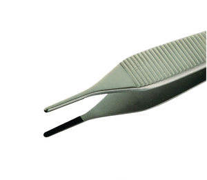 Pinces de pansement délicates en carbure de tungstène, pointe lisse, acier inoxydable semi-doré CE ISO - Product Image 2