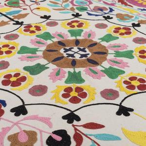 Literie murale indienne en suzuki, style bohème, broderie à la main, style commandes florales - Product Image 3