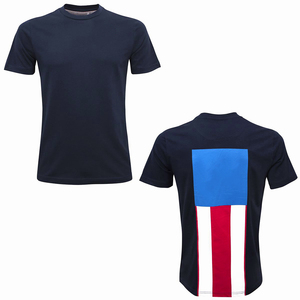 Vente en gros de t-shirts pour hommes en jersey 100% coton, couleur unie personnalisée, mode 2019, streetwear, respirant et à séchage rapide, avec motif - Product Image 5