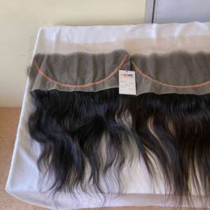 Cheveux naturels indiens à Lace Frontal Transparent HD, 360 de vierge, 13x4 13x6, 4x4 5X5 6X6 7X7 - Product Image 1