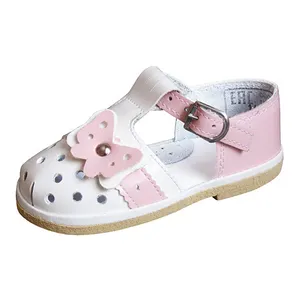 Genuine Leather With a Buckle Sandals Summer Shoes For Girls