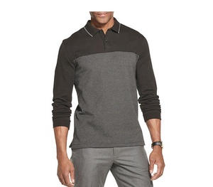 Vente en gros de t-shirts polo de couleur noire pour hommes de couleur personnalisée Fitness vêtements pour hommes toutes tailles en polyester et coton - Product Image 4