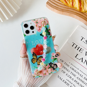 Funda para Teléfono Móvil A17 con Diseño <span class=keywords><strong>de</strong></span> Cadena, Material TPU, Patrón <span class=keywords><strong>de</strong></span> <span class=keywords><strong>Flores</strong></span> <span class=keywords><strong>de</strong></span> Dibujos Animados, Anillo Protector Antigolpes, Protector <span class=keywords><strong>de</strong></span> Cámara UV - Product Image 3