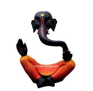 Artesanía Nirmala, Estatua Moderna de Ganesha/Ganpati en Resina, Hecha a Mano en Rajasthan, Pieza Decorativa - Product Image 1