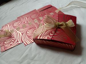 Cajas cubiertas de tela de brocado de seda - Product Image 3